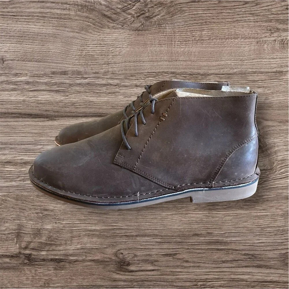 Nunn Bush Leather Ankle Boot Brown Lace Up Shoes NEW‎ 11.5 M Corporate